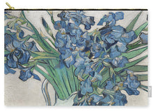 Vincent Van Gogh Irises Floral Purple - Carry-All Pouch Carry-All Pouch Pixels Large (12.5" x 8.5")  