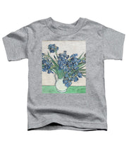 Vincent Van Gogh Irises Floral Purple - Toddler T-Shirt Toddler T-Shirt Pixels Heather Small 