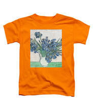 Vincent Van Gogh Irises Floral Purple - Toddler T-Shirt Toddler T-Shirt Pixels Orange Small 