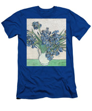 Vincent Van Gogh Irises Floral Purple - Men's T-Shirt (Athletic Fit) Men's T-Shirt (Athletic Fit) Pixels Royal Small 