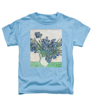 Vincent Van Gogh Irises Floral Purple - Toddler T-Shirt Toddler T-Shirt Pixels Carolina Blue Small 