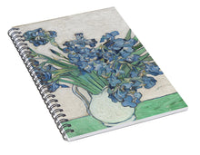 Vincent Van Gogh Irises Floral Purple - Spiral Notebook Spiral Notebook Pixels   