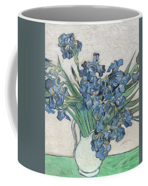 Vincent Van Gogh Irises Floral Purple - Mug Mug Pixels Small (11 oz.)  