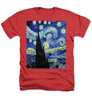 Vincent Van Gogh Starry Night Painting - Heathers T-Shirt Heathers T-Shirt Pixels Red Small 