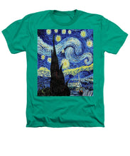 Vincent Van Gogh Starry Night Painting - Heathers T-Shirt Heathers T-Shirt Pixels Kelly Green Small 