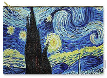 Vincent Van Gogh Starry Night Painting - Carry-All Pouch Carry-All Pouch Pixels Large (12.5" x 8.5")  