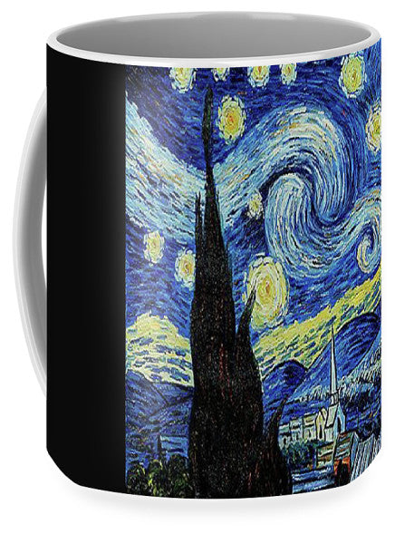 Vincent Van Gogh Starry Night Painting - Mug Mug Pixels Large (15 oz.)  