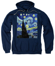 Vincent Van Gogh Starry Night Painting - Sweatshirt Sweatshirt Pixels Navy Small 