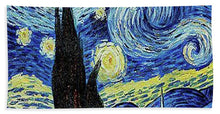 Vincent Van Gogh Starry Night Painting - Bath Towel Bath Towel Pixels Hand Towel (15" x 30")  