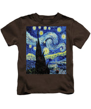 Vincent Van Gogh Starry Night Painting - Kids T-Shirt Kids T-Shirt Pixels Coffee Small 