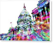 Washington Capitol Color 1 - Canvas Print