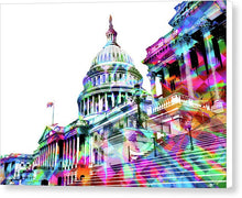 Washington Capitol Color 1 - Canvas Print