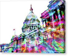 Washington Capitol Color 1 - Canvas Print