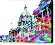 Washington Capitol Color 1 - Canvas Print
