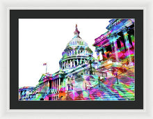 Washington Capitol Color 1 - Framed Print