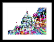 Washington Capitol Color 1 - Framed Print