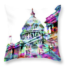 Washington Capitol Color 1 - Throw Pillow