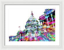 Washington Capitol Color 1 - Framed Print