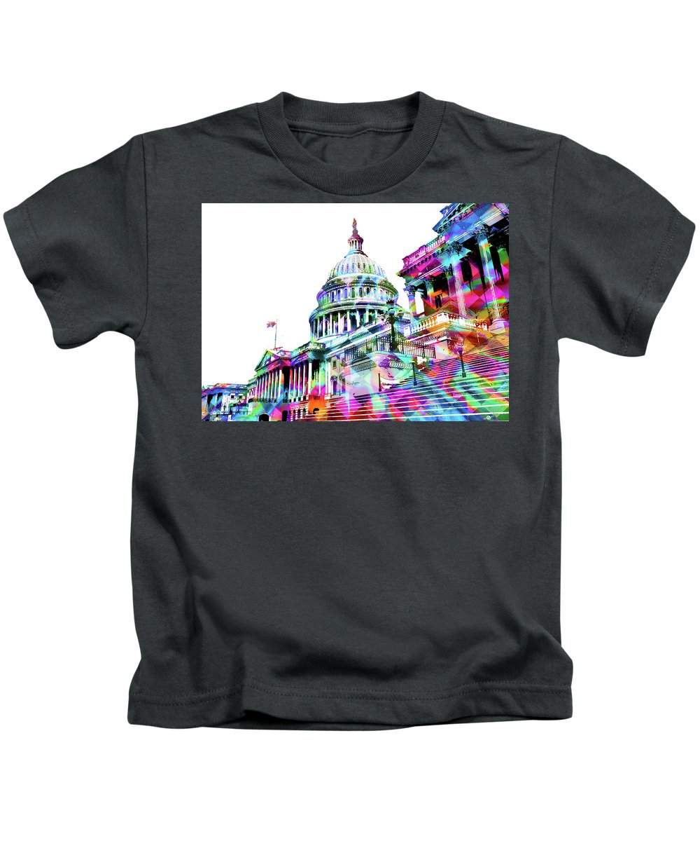 Washington Capitol Color 1 - Kids T-Shirt