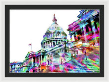 Washington Capitol Color 1 - Framed Print
