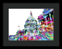 Washington Capitol Color 1 - Framed Print