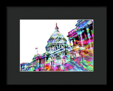 Washington Capitol Color 1 - Framed Print