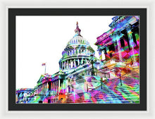 Washington Capitol Color 1 - Framed Print