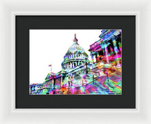 Washington Capitol Color 1 - Framed Print