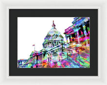 Washington Capitol Color 1 - Framed Print