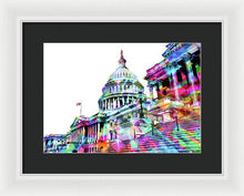 Washington Capitol Color 1 - Framed Print