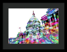 Washington Capitol Color 1 - Framed Print