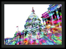 Washington Capitol Color 1 - Framed Print