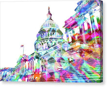 Washington Capitol Color 2 - Canvas Print