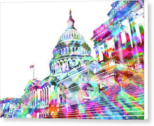 Washington Capitol Color 2 - Canvas Print