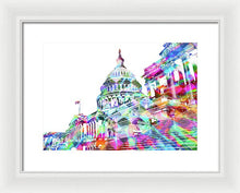 Washington Capitol Color 2 - Framed Print