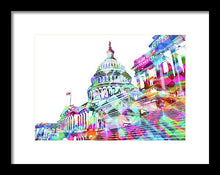 Washington Capitol Color 2 - Framed Print