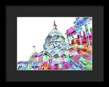 Washington Capitol Color 2 - Framed Print