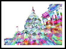 Washington Capitol Color 2 - Framed Print