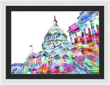Washington Capitol Color 2 - Framed Print