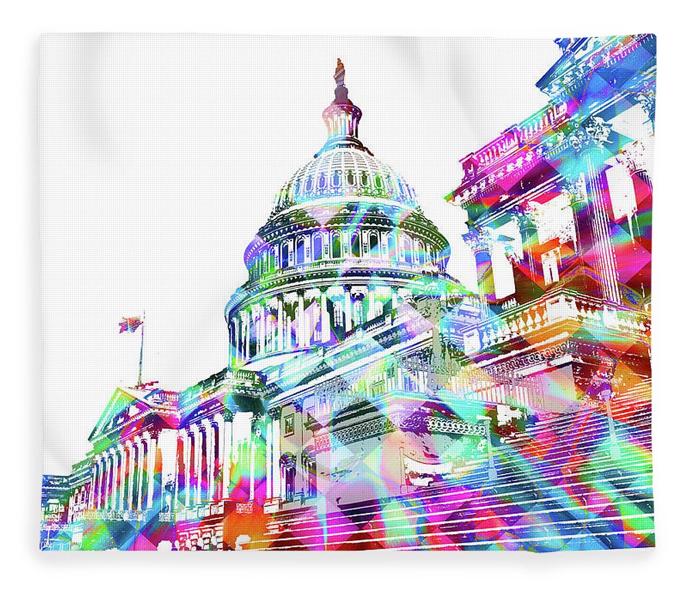 Washington Capitol Color 2 - Blanket