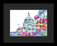 Washington Capitol Color 2 - Framed Print