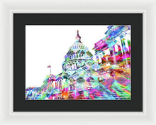 Washington Capitol Color 2 - Framed Print