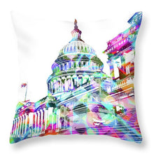 Washington Capitol Color 2 - Throw Pillow