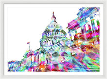 Washington Capitol Color 2 - Framed Print