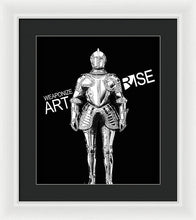 Rise Weaponize Art - Framed Print