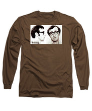 Woody Allen Mug Shot For Film Character Virgil 1969 Sepia - Long Sleeve T-Shirt