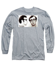 Woody Allen Mug Shot For Film Character Virgil 1969 Sepia - Long Sleeve T-Shirt