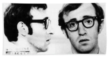 Woody Allen Mug Shot For Film Character Virgil 1969 - Beach Towel
