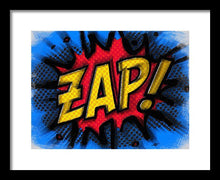 Zap - Framed Print
