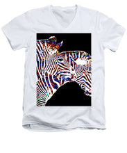 Zebras - Men's V-Neck T-Shirt
